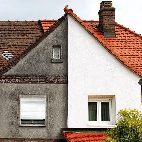 Exemple de façade avant et après intervention